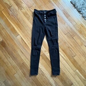 American Eagle High Waisted Ripped Jeans